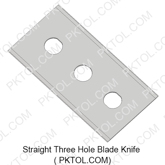 Straight 3-hole Slitter Blade Ceramic Knife