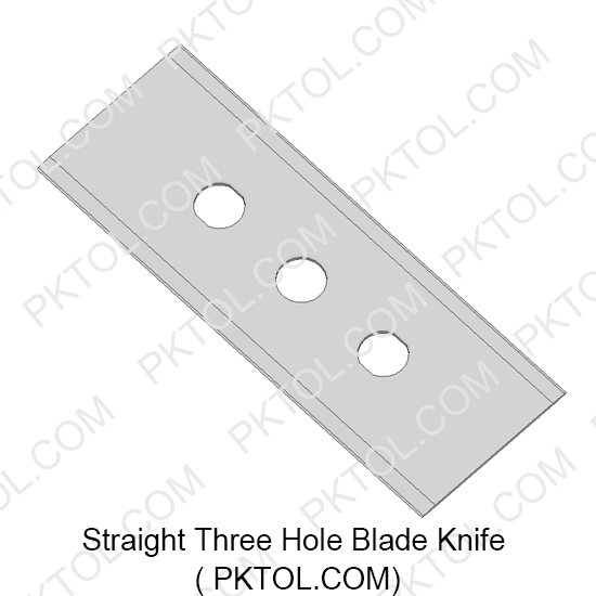 Straight 3 hole Slitter Blade Ceramic Knife