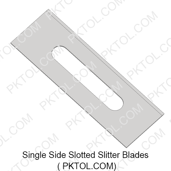 Single Side Slotted Slitter Blades Ceramic Knife