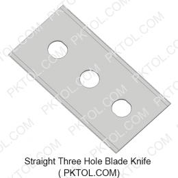 Straight 3-hole Slitter Blade Ceramic Knife